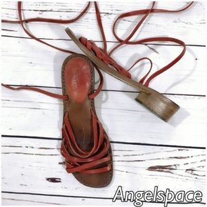 Italian hand made leather strappy sandals